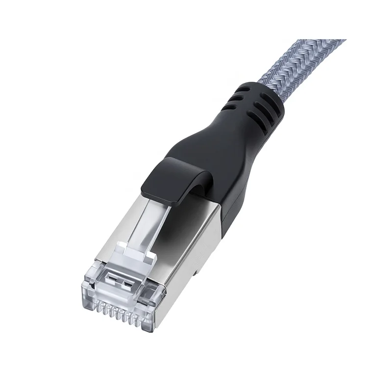 KY01 2m USB-A + Type-C auf RJ45 2-in-1 Gigabit-Ethernet-Kabel 1000 Mbps Netzwerkadapterkabel für Laptop, Telefon – Grau / Silber