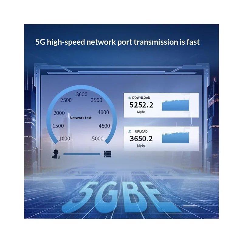 KY101 Type-C to RJ45 5Gbps Ethernet Adapter Aluminum Alloy Gigabit Network Card for Laptop - Grey