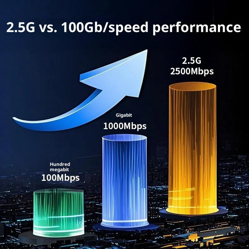 KY24 2-in-1 USB  /  Type-C to RJ45 2.5Gbps Ethernet Adapter Aluminum Alloy Gigabit Network Card for Desktop Laptop - Grey