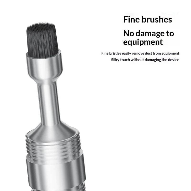 2-in-1 Cleaning Brush Nail File Keychain Dust Removal Dual Head Cleaner for Phone Bluetooth-compatible Earbuds