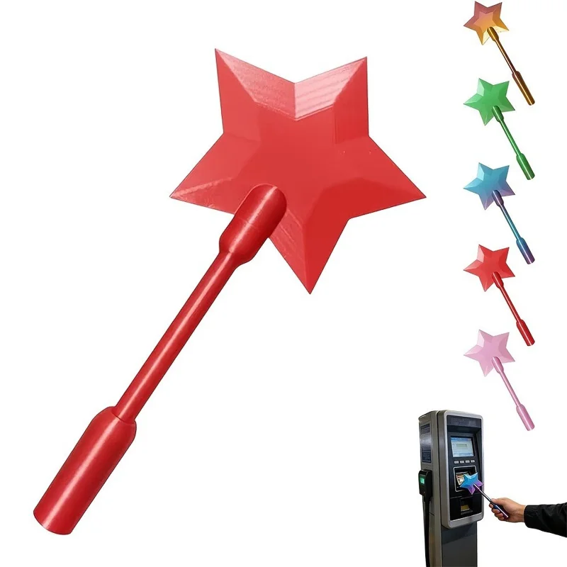 Narzędzie do płatności Star Wand 30 cm, 3-sekcyjne, rozłączne, z uchwytem na kartę, bezstykowe, do bankomatu i kas