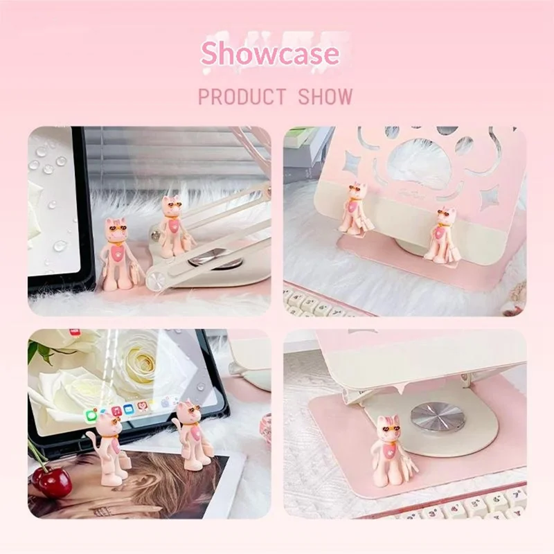 Миниатюрная магнитная фигурка-игрушка SAYROSE VIKKY-01 в виде кота, настольный декор - Розовый