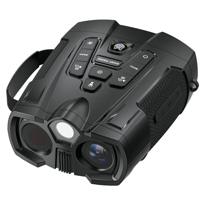 339 4K Digital Night Vision Binoculars 4.0 inch IPS Screen 10x Zoom 800m for Wildlife Security - Schwarz