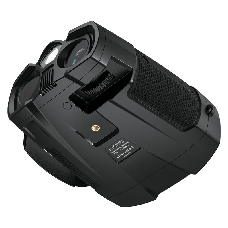 339 4K Digital Night Vision Binoculars 4.0 inch IPS Screen 10x Zoom 800m for Wildlife Security - Schwarz