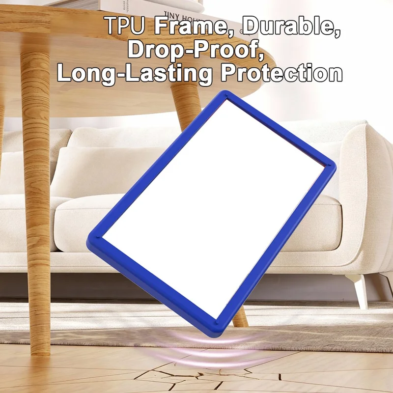 GW21 TPU Frame for PSA Slabs 35PT Standard Size Drop Proof Anti-Rattle Non-Slip Stackable Bumper - Hot Pink