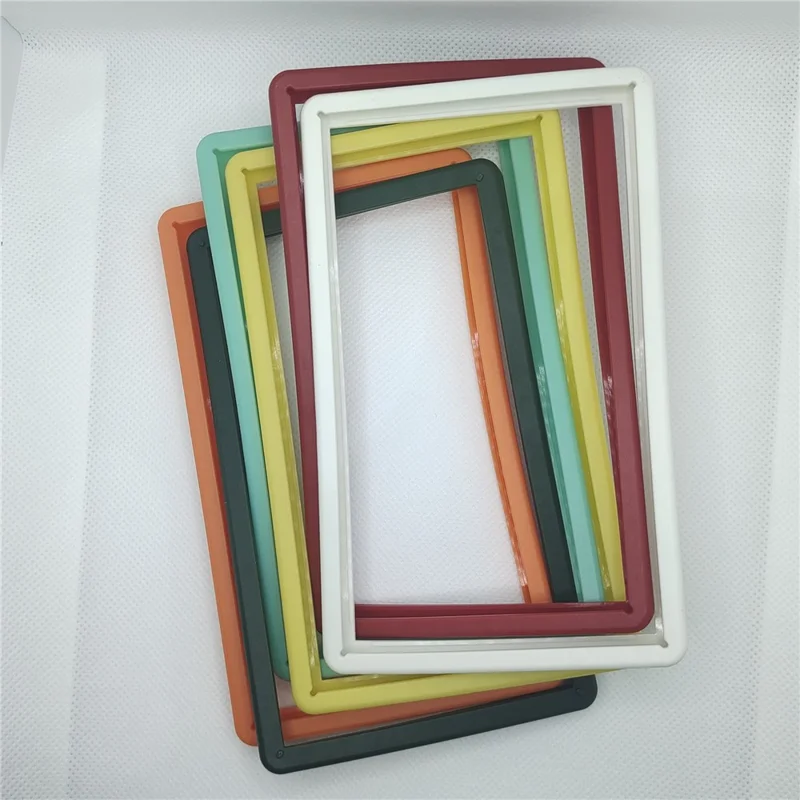GW21 TPU Frame for PSA Slabs 35PT Standard Size Drop Proof Anti-Rattle Non-Slip Stackable Bumper - Hot Pink