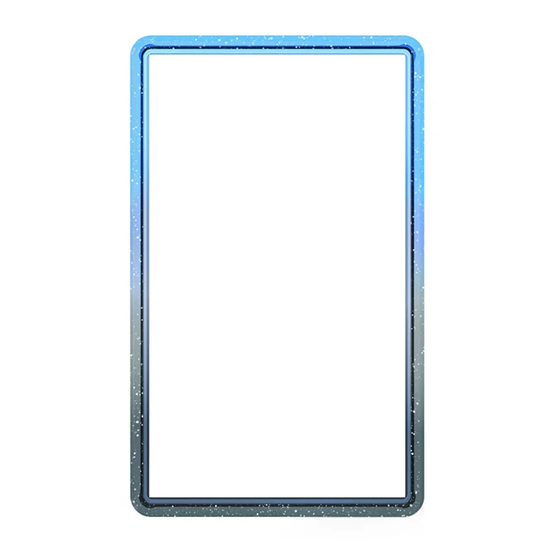 GW18 para PSA Carta Slab Capa Protetora TPU + Painel Traseiro PC 35PT Tamanho Padrão à Prova de Choque com Brilho Gradiente - Safira+Preto