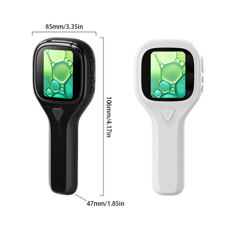 Microscopio Digitale Portatile Z100 per Bambini con Kit Campioni 500X Schermo IPS 2,0 Pollici 6 Luci LED per Esperimenti Scientifici - Nero