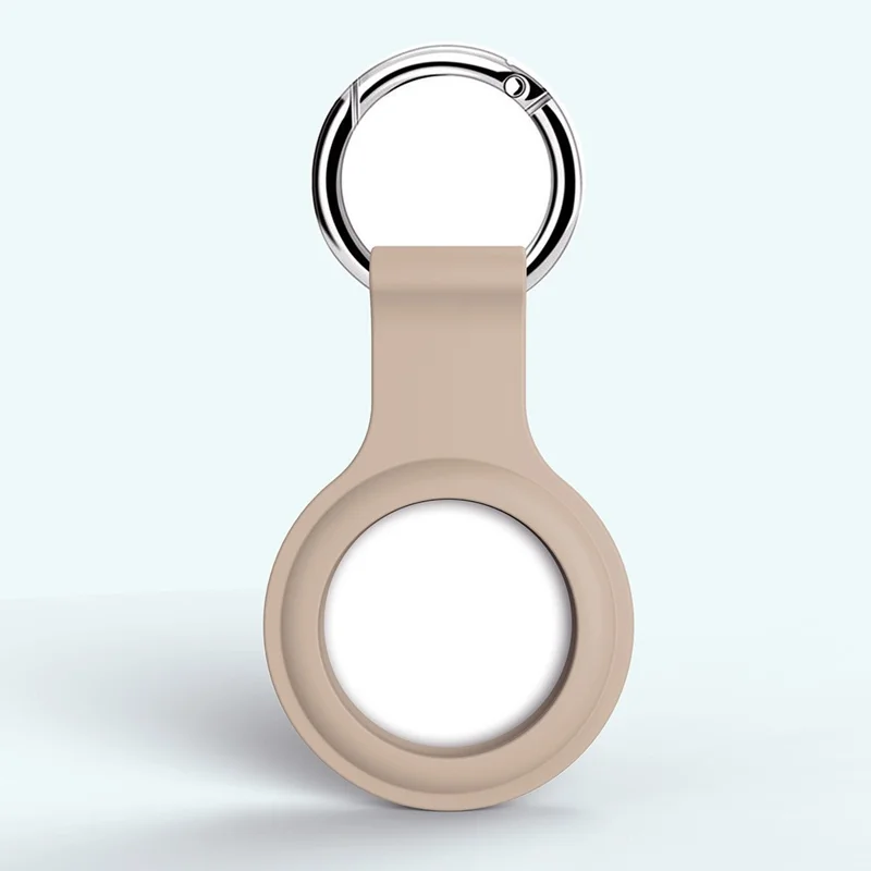 A002 Silicone Case Shock-proof Cover Skin Full Protection Shell for Apple AirTag Locator Tracker - Matte Pink