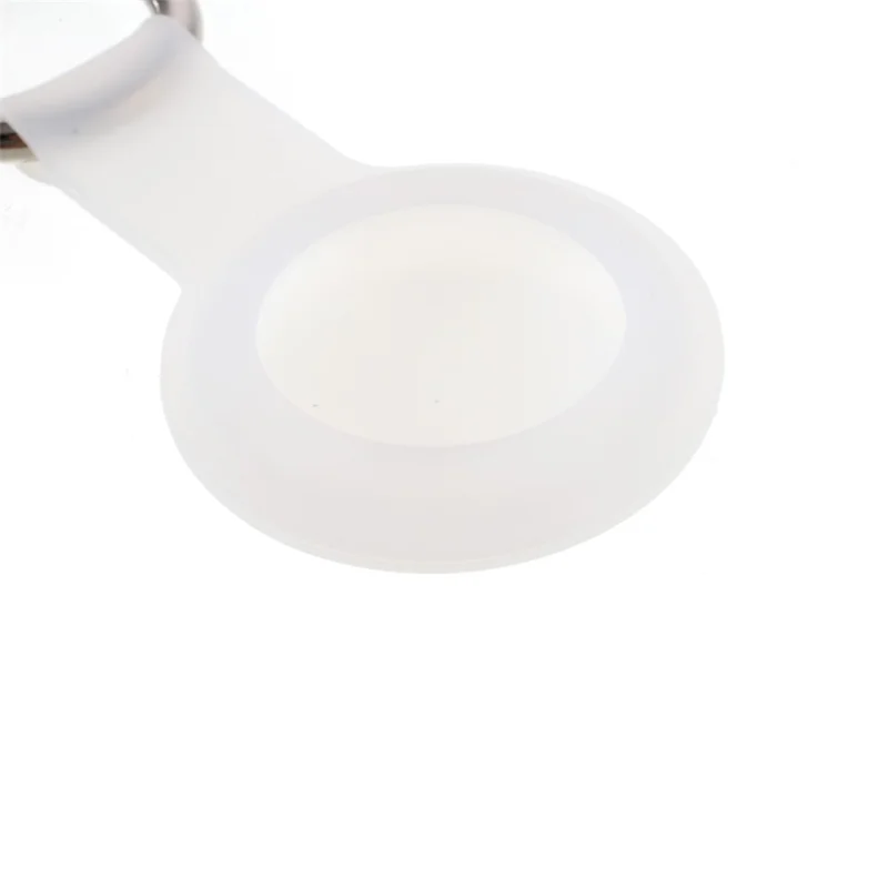 Zachte Siliconen Geïntegreerde Volledige Beschermhoes voor AirTags - Transparant