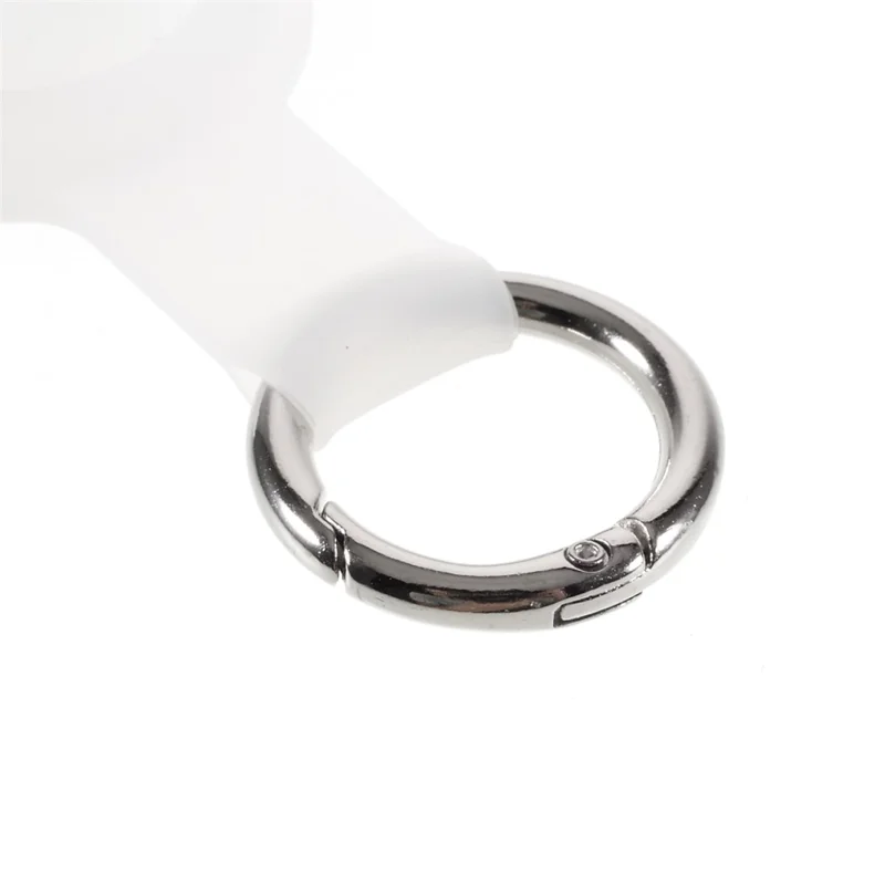 Zachte Siliconen Geïntegreerde Volledige Beschermhoes voor AirTags - Transparant