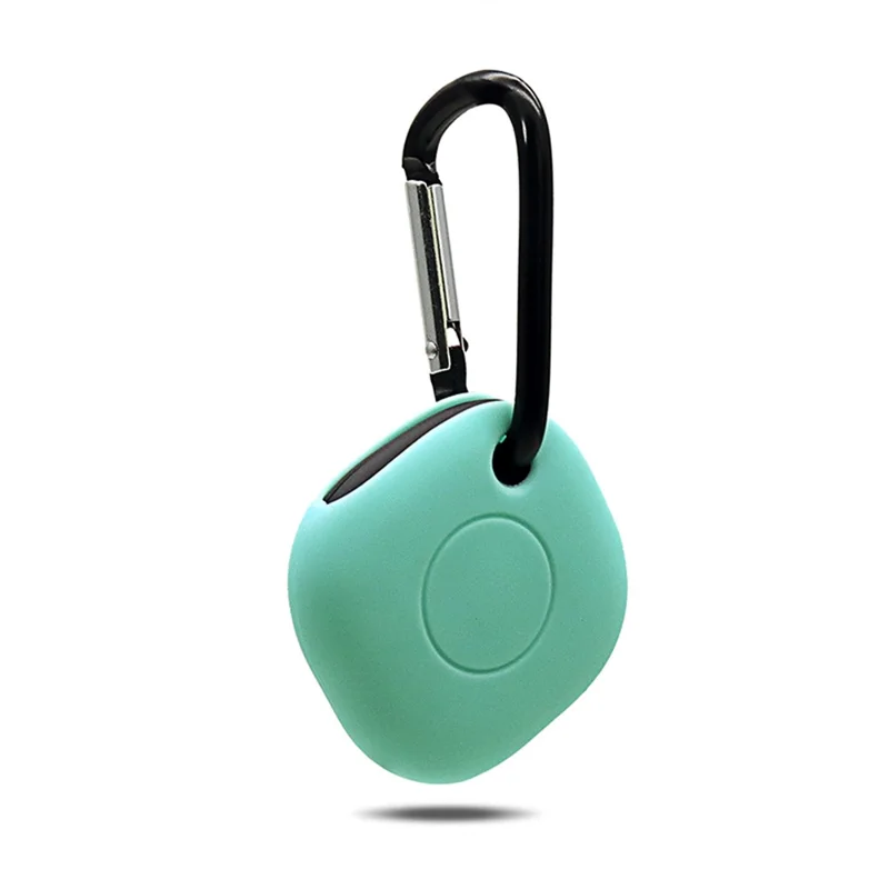 Portable Silicone Case Protective Cover with Buckle for Samsung Galaxy SmartTag Bluetooth-compatible Locator - Green