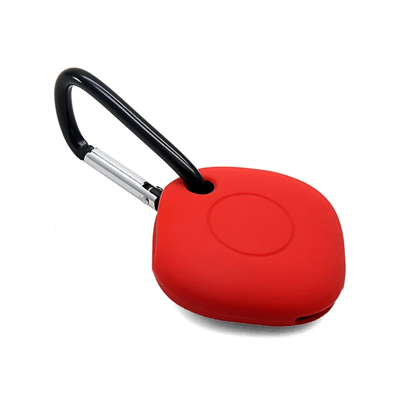 Portable Silicone Case Protective Cover with Buckle for Samsung Galaxy SmartTag Bluetooth-compatible Locator - Orange