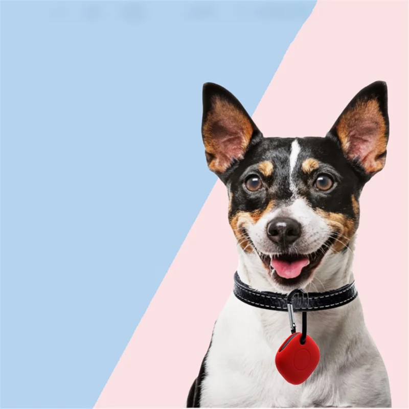 Portable Silicone Case Protective Cover with Buckle for Samsung Galaxy SmartTag Bluetooth-compatible Locator - Black