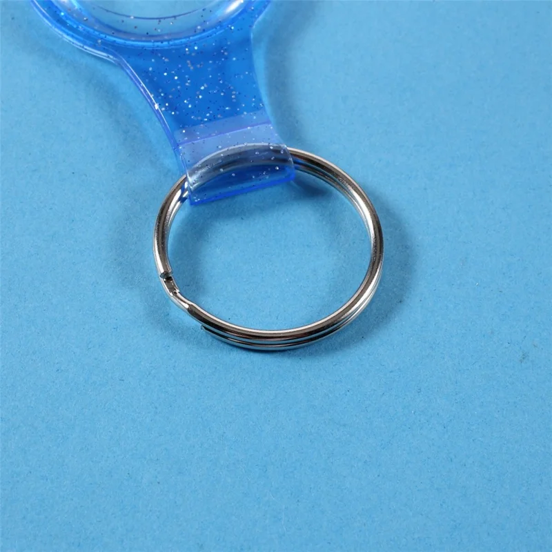 Glitter Powder TPU Protective Cover for Apple AirTag - Sky Blue