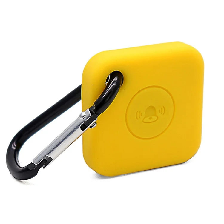 Funda protectora de silicona blanda y portátil para el localizador Bluetooth Tile Mate - Amarillo