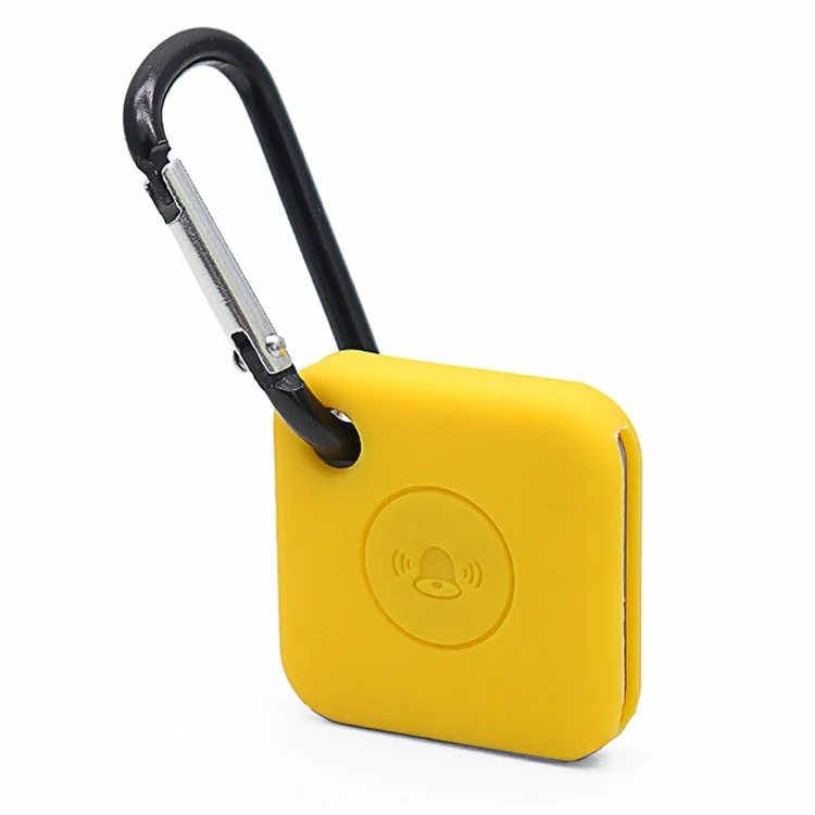 Funda protectora de silicona blanda y portátil para el localizador Bluetooth Tile Mate - Amarillo