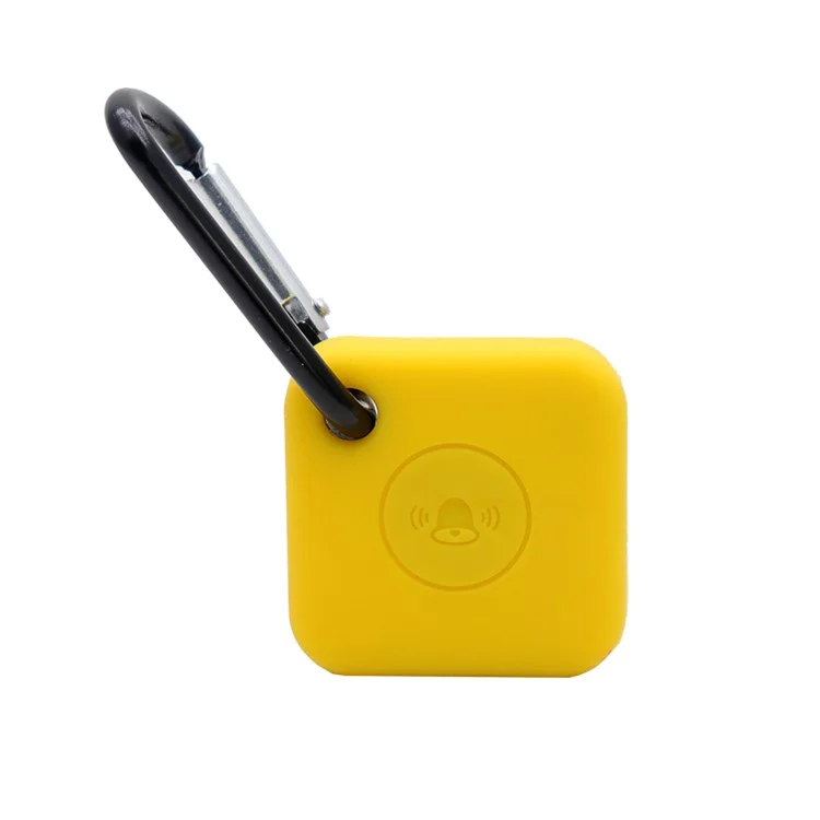 Funda protectora de silicona blanda y portátil para el localizador Bluetooth Tile Mate - Amarillo
