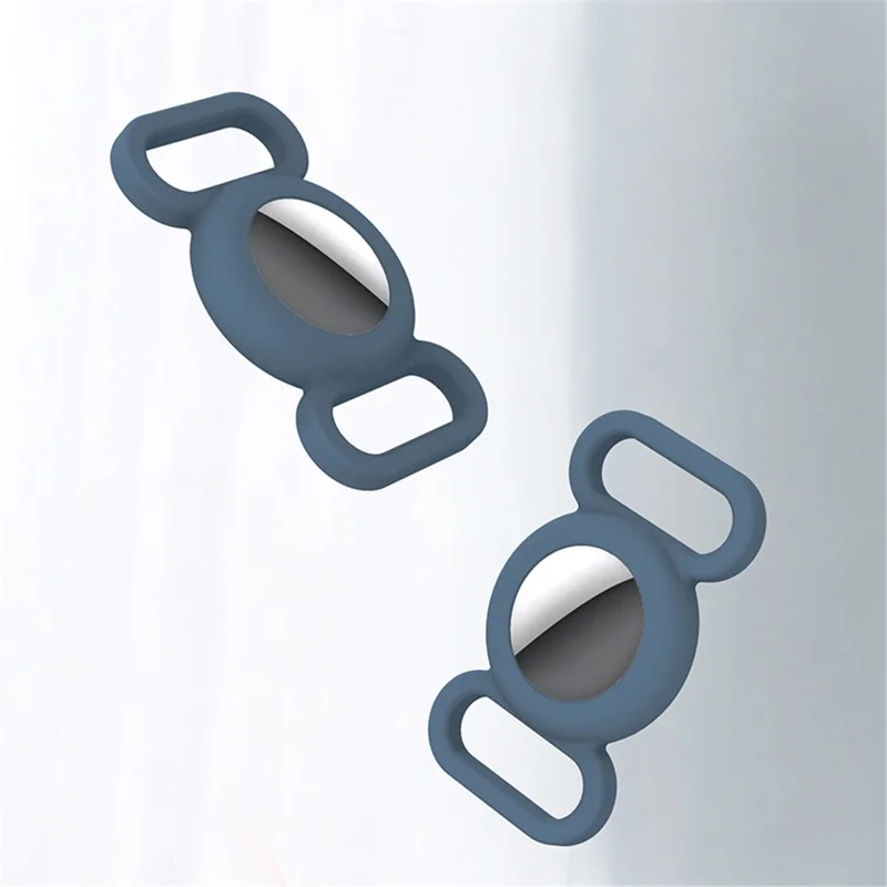 Anti-lost Pet Kids Elderly Bag Tracking Locator Silicone Protective Case Cover for Apple AirTag - Yellow