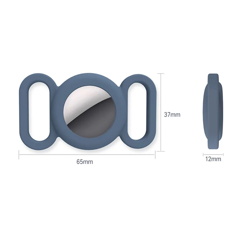 Anti-lost Pet Kids Elderly Bag Tracking Locator Silicone Protective Case Cover for Apple AirTag - Yellow