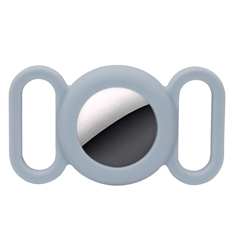 Anti-lost Pet Kids Elderly Bag Tracking Locator Silicone Protective Case Cover for Apple AirTag - Denim Blue