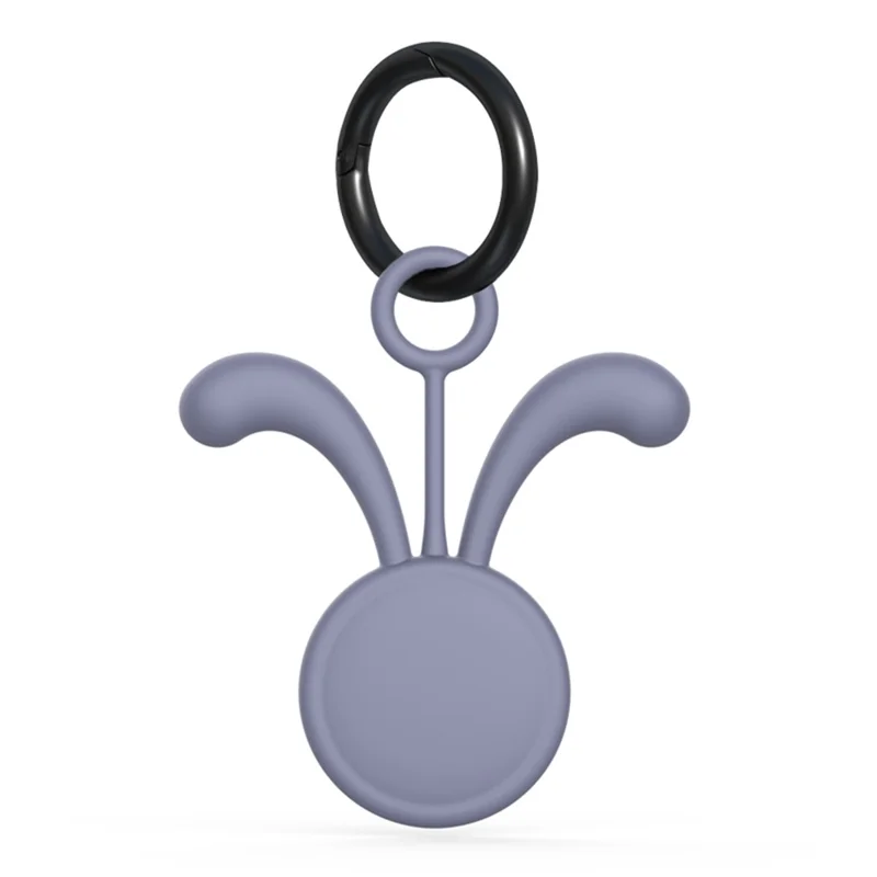 Cute Anti-lost Silicone Protective Case Cover for Apple AirTag Bluetooth-compatible Locator - Purple