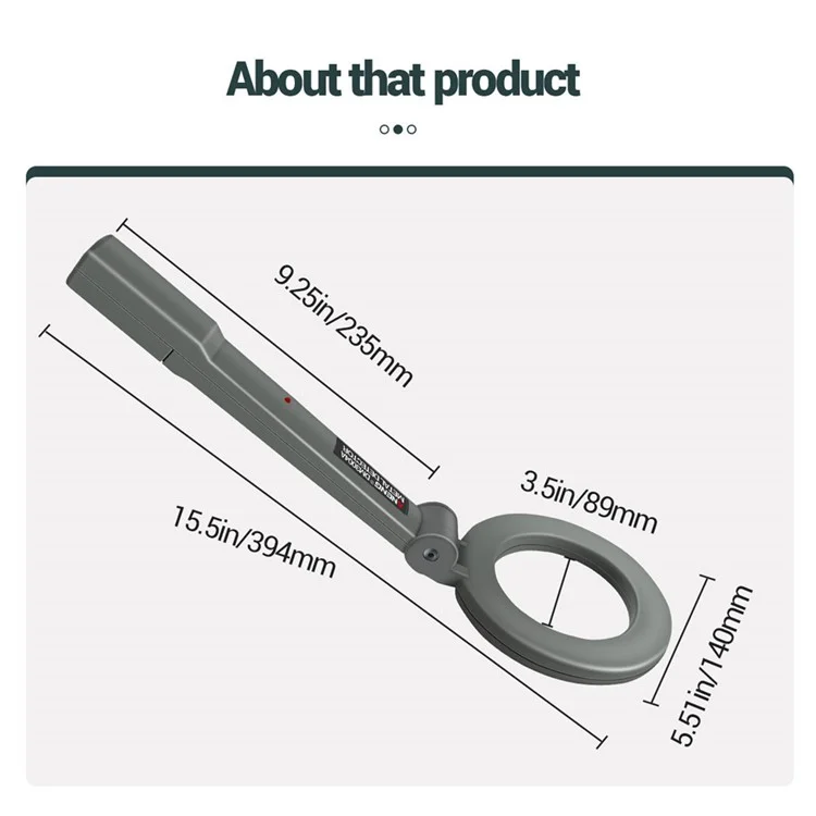 Dispositif De Détection De Métaux Électroniques De Détecteur De Métal Aneng DM3004A Avec Tête De Pliage De 180 °