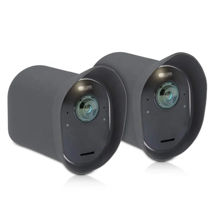 Smart Security Camera Protective Silicone Cover Rain-proof Dustproof Skin Case for Arlo Ultra/Pro 3 - Gris