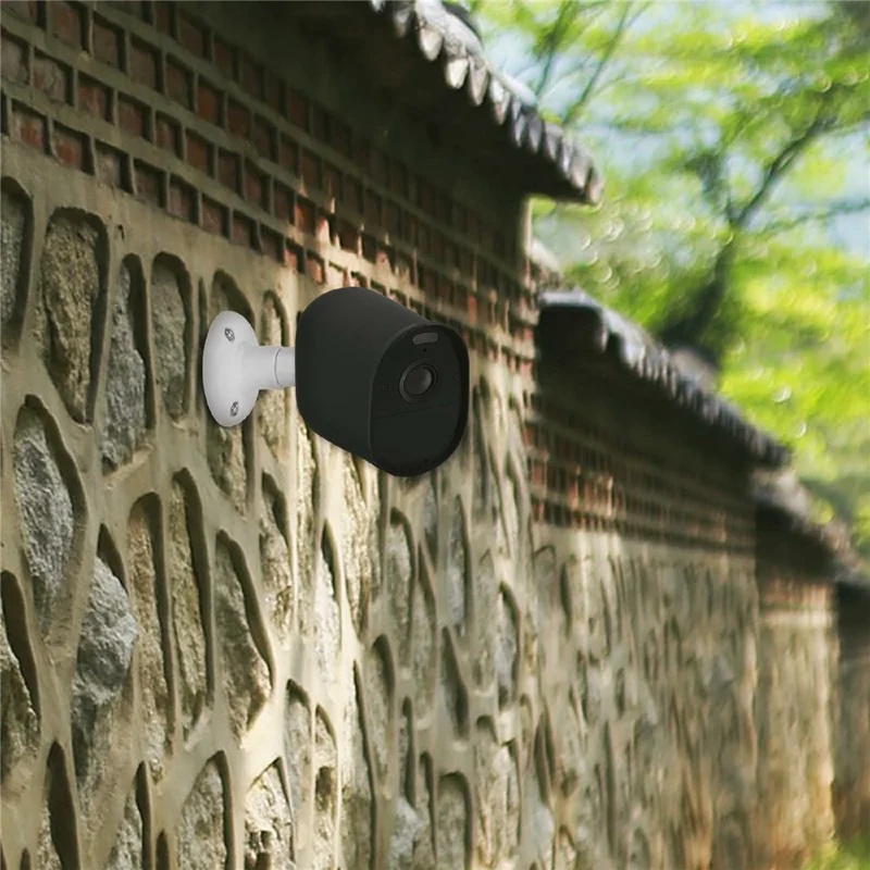 Capa de Proteção Silicone Antipoeira para Câmera de Segurança Arlo Essential Spotlight - Preta