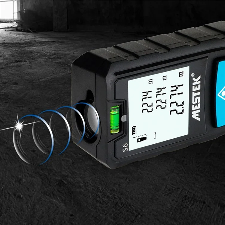 MESTEK S6 Distance Meter Laser Measure Meter 100m/328ft Distance Portable Digital Measure Tool for Distance, Area and Volume