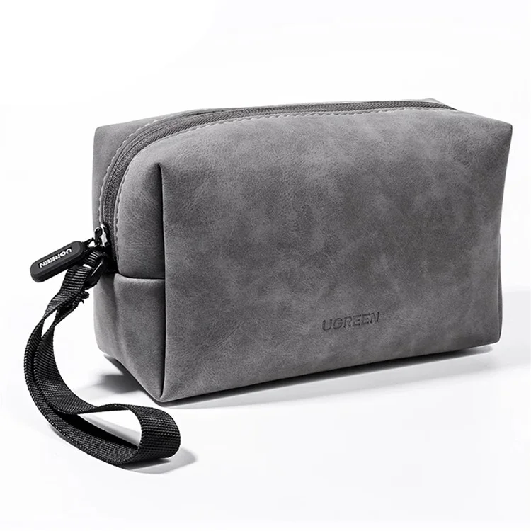 UGREEN 80359 Borsa da viaggio portatile in pelle PU per accessori digitali Storage Bag USB Cavo Adattatore di ricarica Auricolare Borsa da trasporto