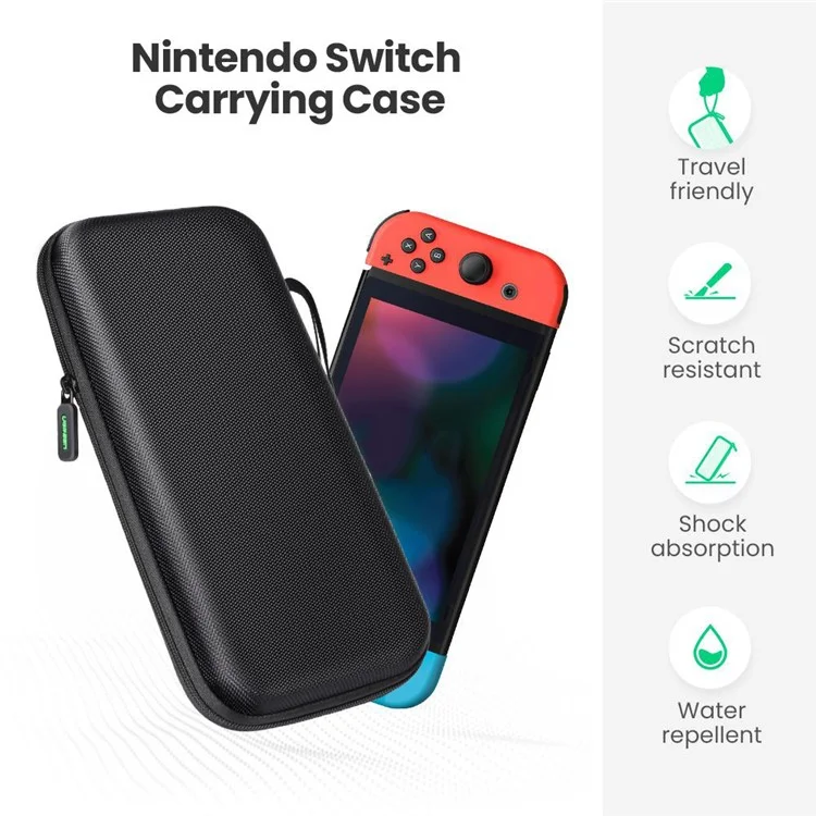 Bolsa de Almacenamiento de Nylon de Ugreen Para Nintendo Switch Distribución de Carcasa Dura Portable Caja de Cremallera