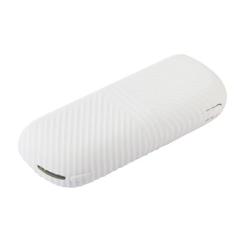 For IQOS ILUMA E-cigarette Soft Silicone Protective Case Anti-scratch Shell + Side Cover - White/Matte White