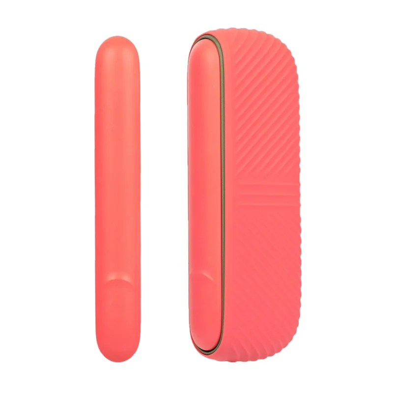 Per IQOS ILUMA Sigaretta elettronica Custodia protettiva in silicone morbido Guscio anti-graffio + Copertura laterale - Arancione/Arancione opaco