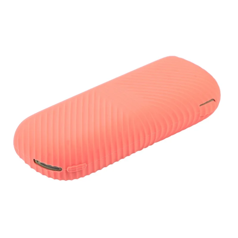 Per IQOS ILUMA Sigaretta elettronica Custodia protettiva in silicone morbido Guscio anti-graffio + Copertura laterale - Arancione/Arancione opaco