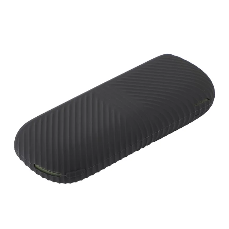 Per IQOS ILUMA E-cigarette Custodia protettiva in morbido silicone Anti-graffio Shell + Copertura laterale - Grigio scuro/Nero opaco