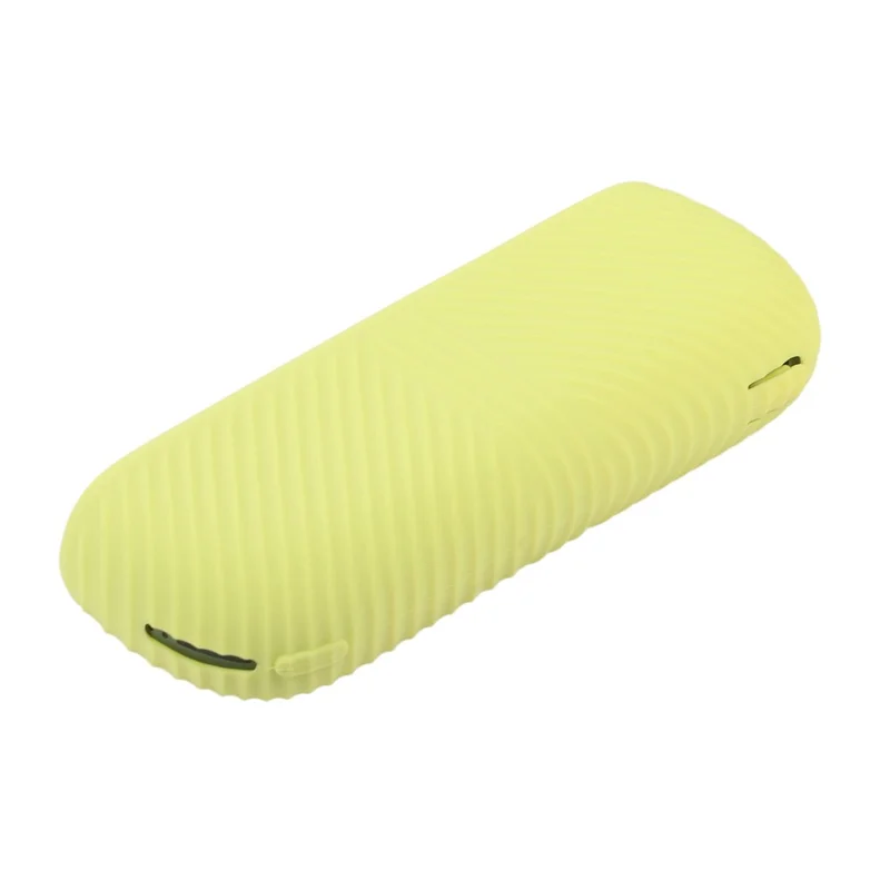 For IQOS ILUMA E-cigarette Soft Silicone Protective Case Anti-scratch Shell + Side Cover - Yellow/Matte Yellow