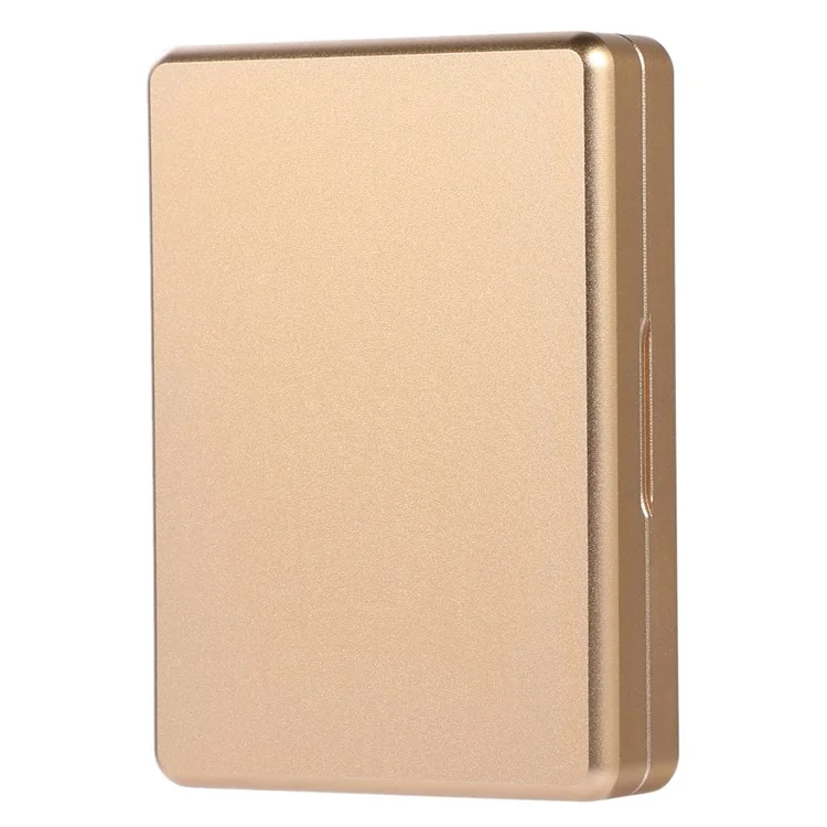 Portable Protective Case Compatible with All IQOS Models Electronic Cigarette Aluminum Alloy Storage Box - Gold