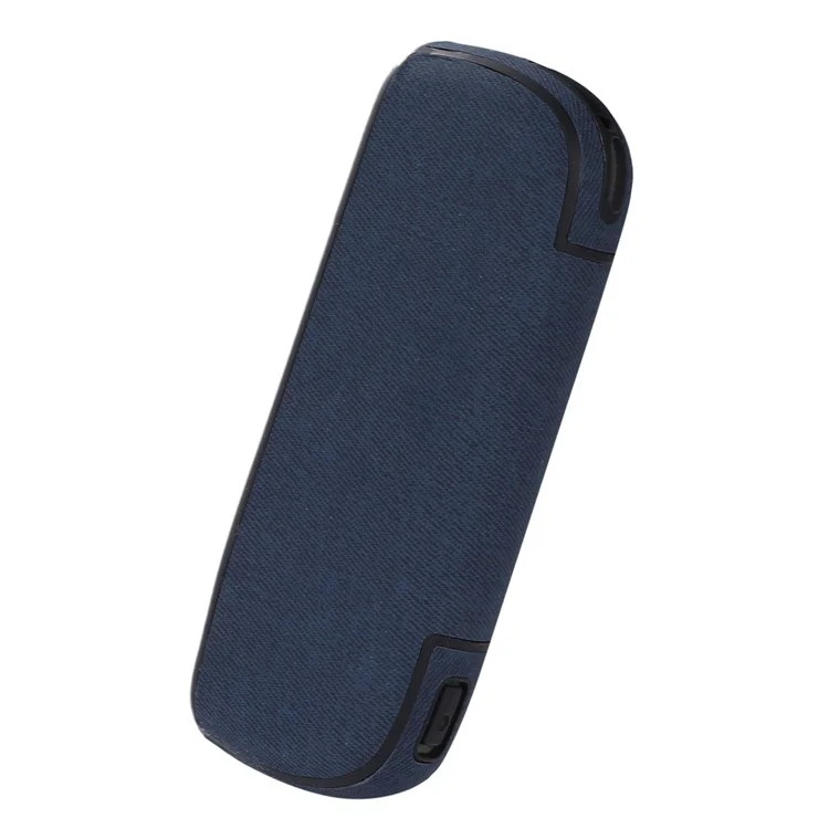 Étui de Protection Pour Iqos Iluma, Motif Élégant Cuir PU + TPU Protecteur de Couverture Anti-poussière Anti-rayures - Bleu Foncé