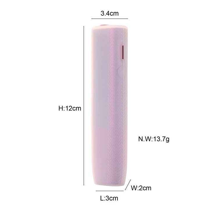 Per IQOS ILUMA ONE Custodia protettiva in silicone morbido per sigaretta elettronica antiarchiviazione - Rosa