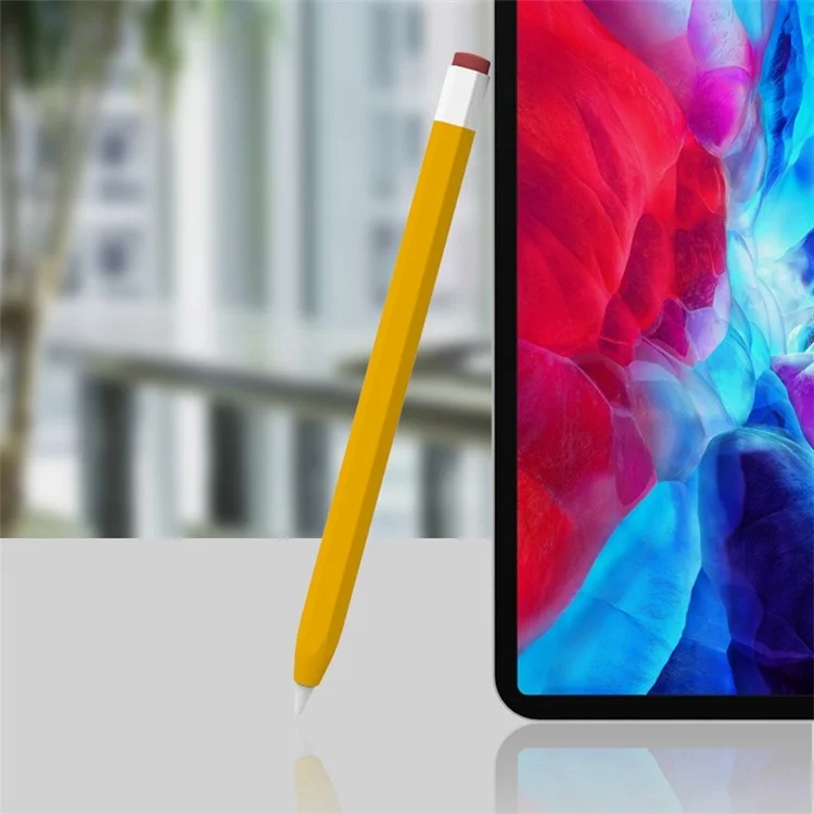 LOVE MEI For Apple Pencil Pro / Pencil (2nd Generation) Vintage Liquid Silicone Protective Sleeve Stylus Pen Anti-Drop Anti-Dust Cover - Baby Blue