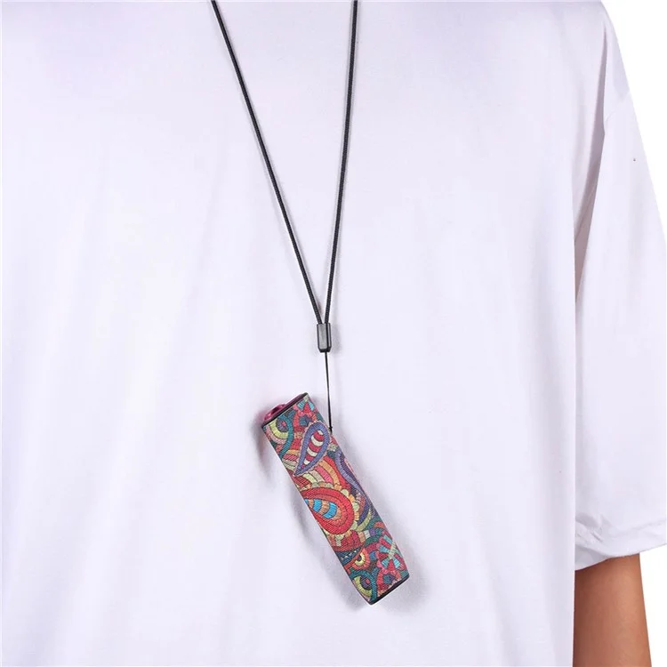 Para Iqos Iluma, un Patrón Elegante de Patrón Electrónico, Cubierta a Prueba de Gota TPU+PU de Cuero Anti-scratch. - Flor Purpura