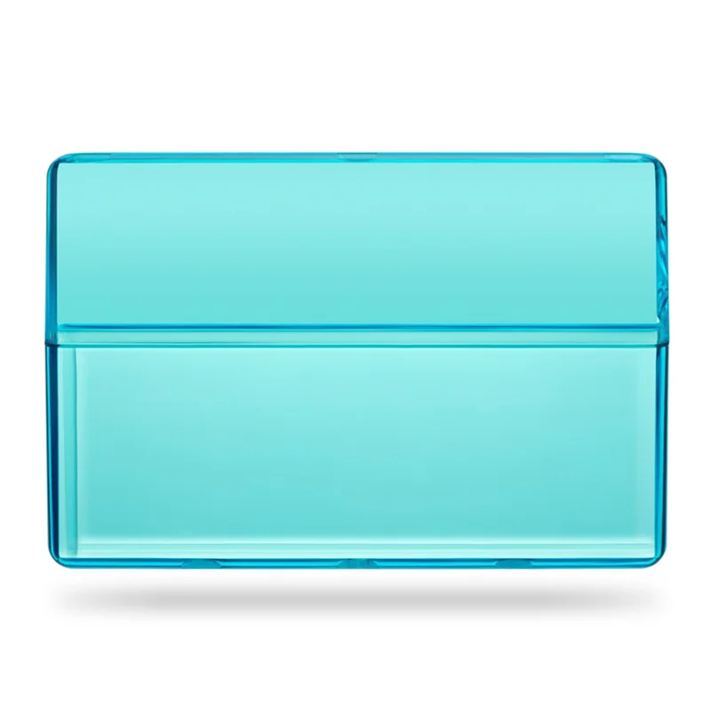 For IQOS E-cigarette Cartridge Solid Color PC Protective Box Anti-scratch Storage Case - Transparent Blue