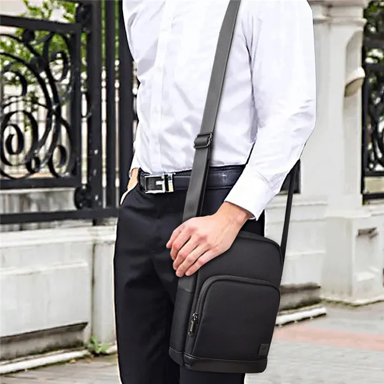 WIWU Hali Crossbody Bag Bolso de Hombro de Negocios Bolsa de Viaje de Poliéster para Niños, Hombres