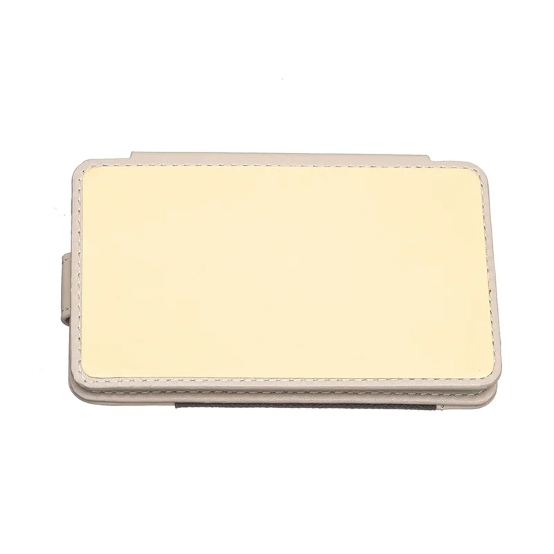 BFK03 Self-adhesive Phone Back Card Holder PU Leather Card Bag with Finger Ring Holder - Beige