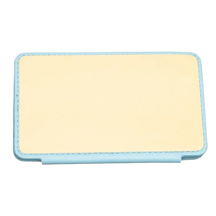 BFK05 3D Rhombus Design Self-adhesive Phone Back Card Holder PU Leather Card Bag - Blue