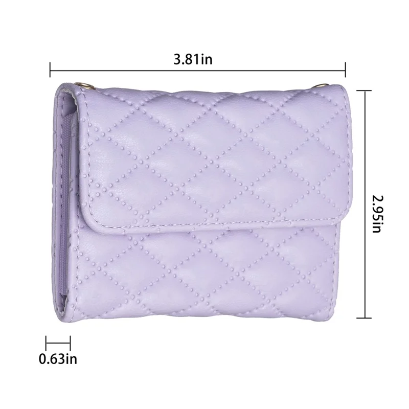 BFK10 Large Capacity Self-adhesive Phone Back Card Holder Horizontal Organ Type PU Leather Card Bag - Purple