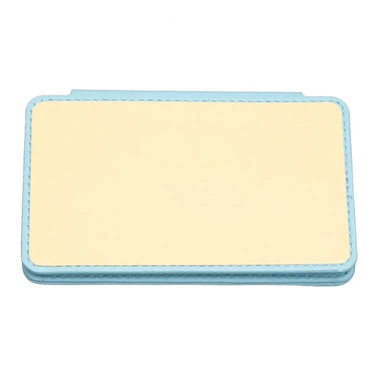 BFK01 3D Grid Design Phone Back Card Holder Self-adhesive PU Leather Card Bag - Azul