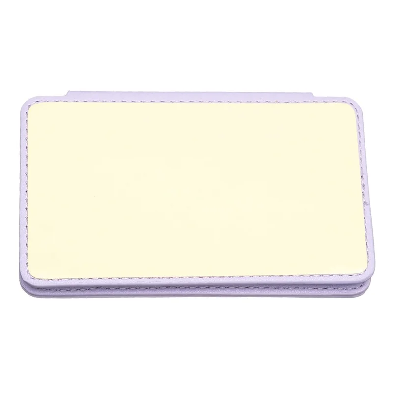 BFK01 3D Grid Design Phone Back Card Holder Self-adhesive PU Leather Card Bag - Purple