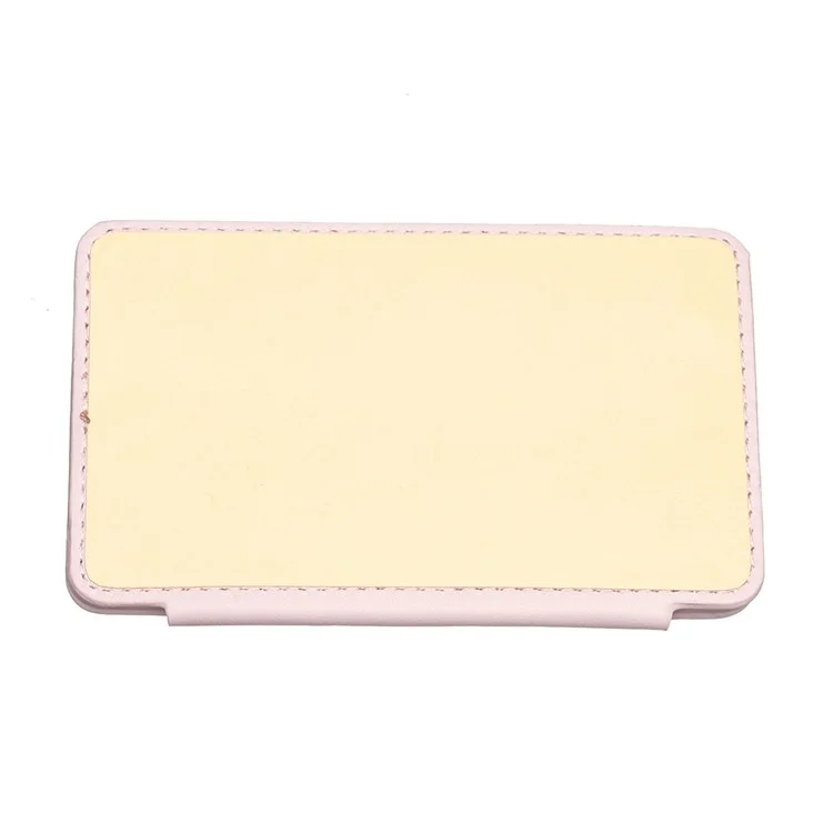 BFK02 Phone Card Holder Leather ID Case Sticker 3D Wave Pattern Pocket Pouch for Phone Case - Pink